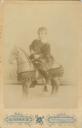 Joaquín Alguacil montado en un caballo de cartón - Año: 1901 - Cedida por: Mª del Carmen Martínez Alguacil - Autor: F. del Villar