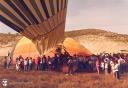 Globo aerostático, actividad programada con motivo de la celebración del día de San Marcos. - Año: 1984 - Autor: Edelmiro A. Galván Villamandos