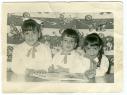 Grupo de escolares en el colegio San José. - Año: Hacia 1965 Cedida: Victoria del Rosario López López Autor: Desconocido