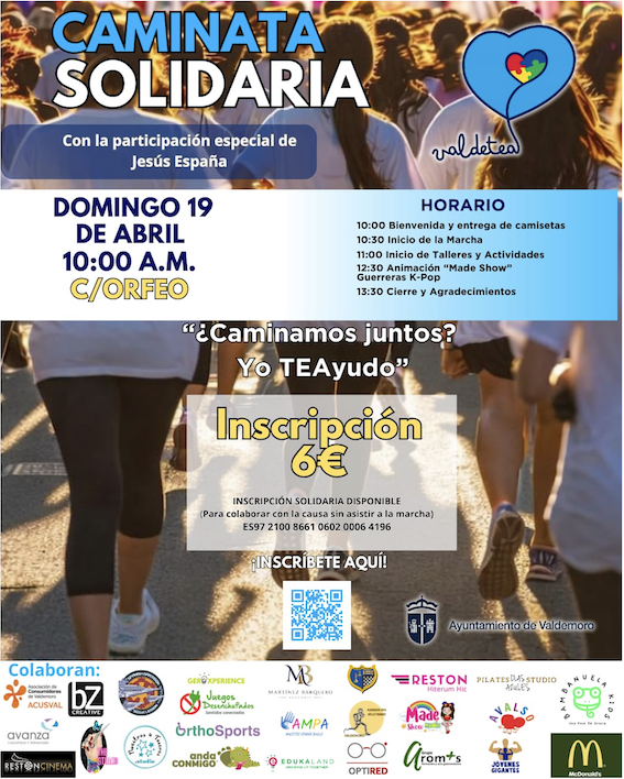 Cartel Caminata Solidaria Valdetea