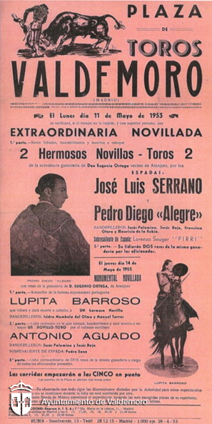 Cartel de toros - Año 1953