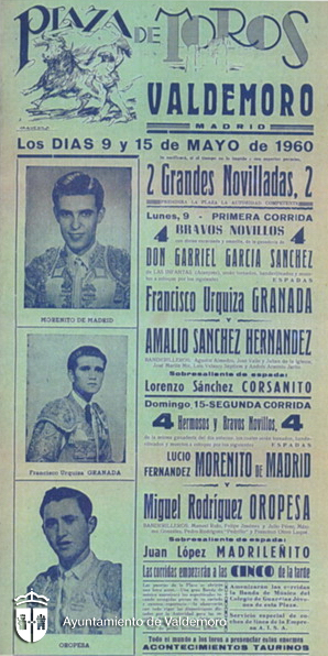 Cartel de toros - Año 1960