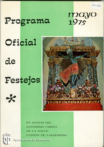 Portada del programa de fiestas - Año 1975