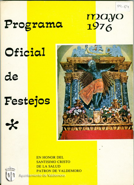 Portada del programa de fiestas - Año 1976