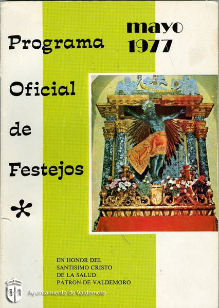 Portada del programa de fiestas - Año 1977