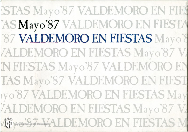 Portada del programa de fiestas - Año 1987