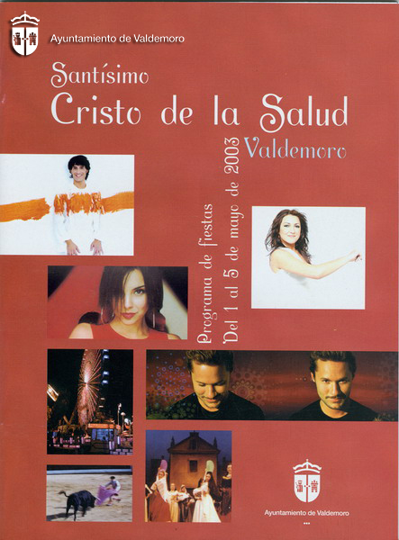 Portada del programa de fiestas - Año 2003