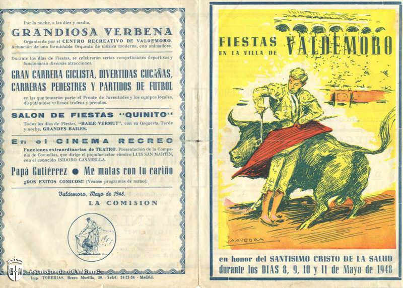 Portada y contraportada del programa de fiestas - Año 1948