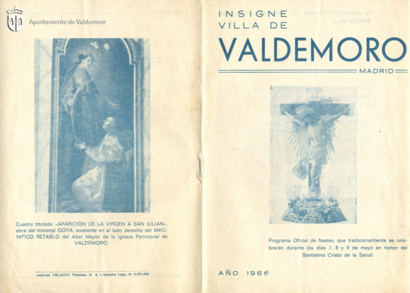 Portada y contraportada del programa de fiestas - Año 1966