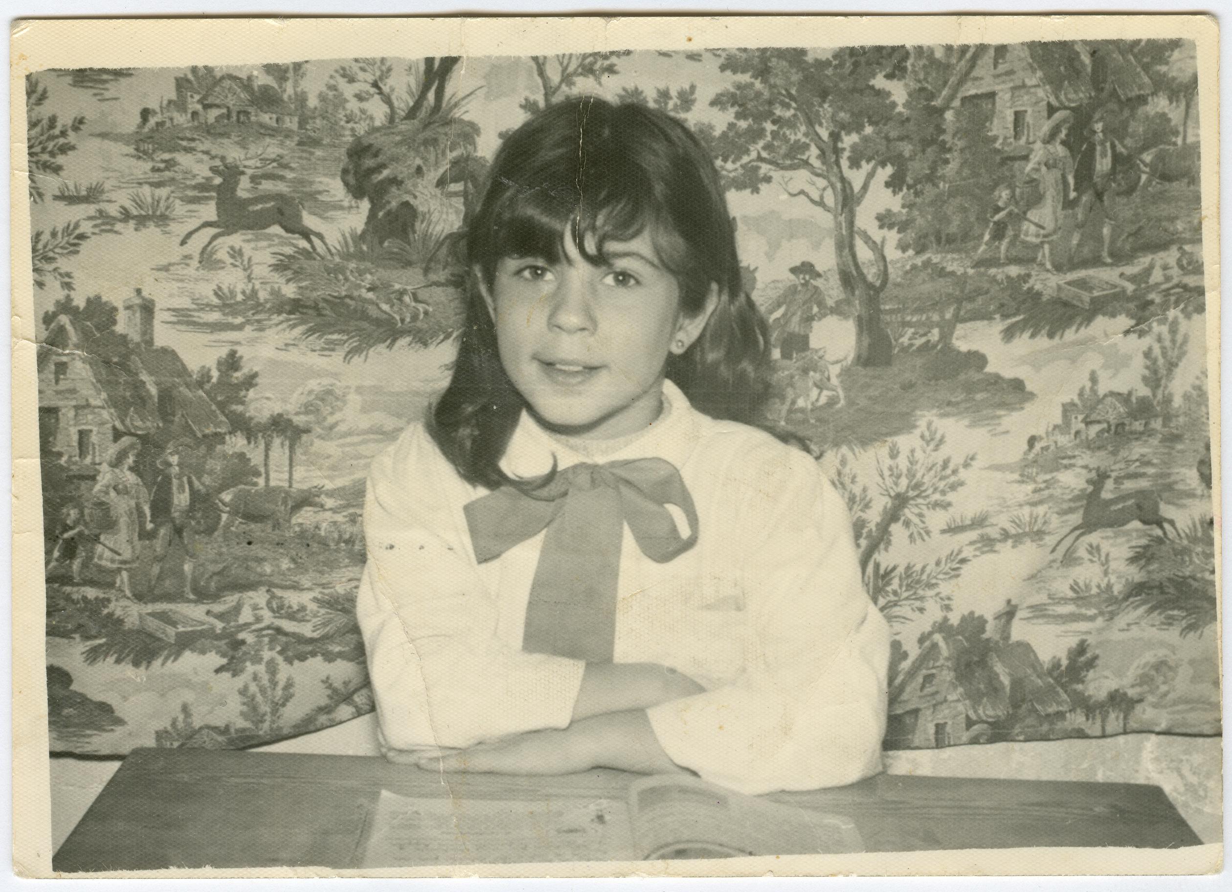 Retrato escolar de Leonor García Cuesta